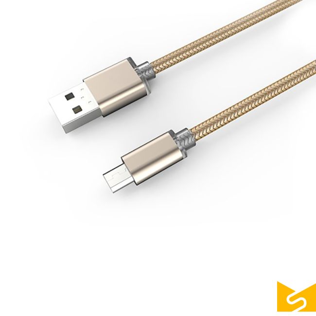 کابل شارژ (تبدیل) USB به microUSB الدینیو مدل LS17 به طول 2 متر
