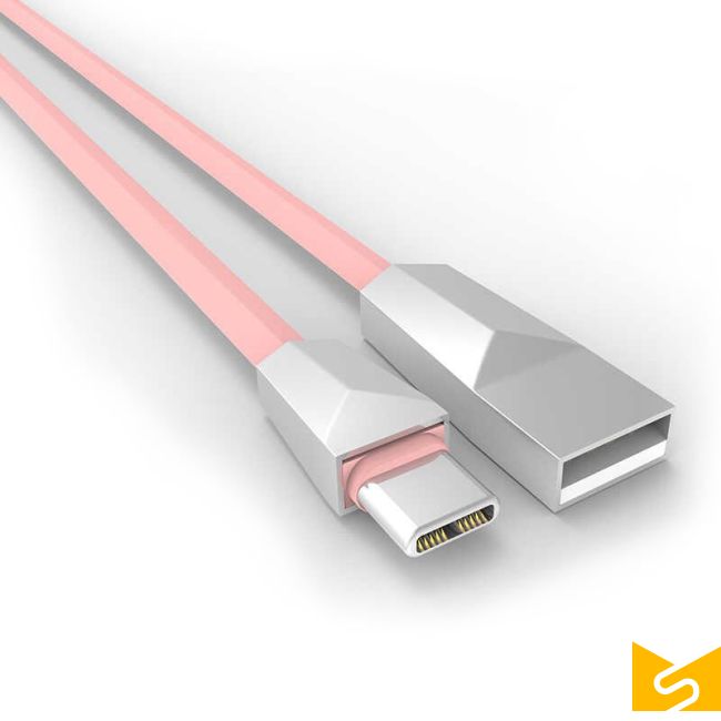 کابل شارژ (تبدیل) USB به Type-C الدینیو مدل LS61 به طول 1 متر