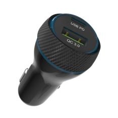 شارژر فندکی دام المنتس مدل OMNIA C1+ دارای دو خروجی (27W+18W) فست شارژ