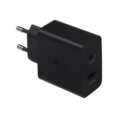 شارژر دیواری 35 وات سامسونگ مدل PD Adaptor Duo-TA220 2 Pin دارای 2 پورت سوپر فست شارژ