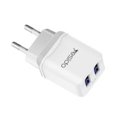شارژر دیواری یسیدو مدل YC12 دارای دو پورت